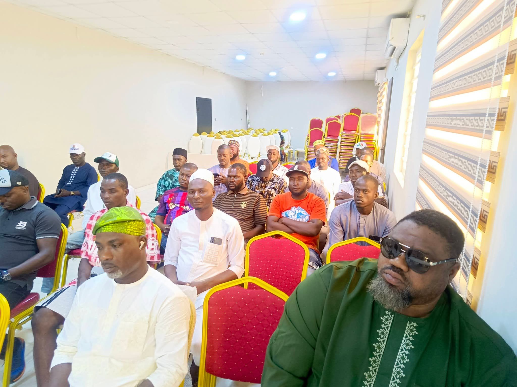 HON. OLOWA STEPS UP SECURITY MEASURES; MEETS WITH TRICYCLE, MOTORCYCLE, AND NURTW UNIT CHAIRMEN IN IBEJU-LEKKI