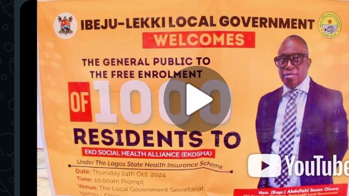 flagged off the Eko Social Health Alliance Scheme (EKOSHA) for 1,000 residents
