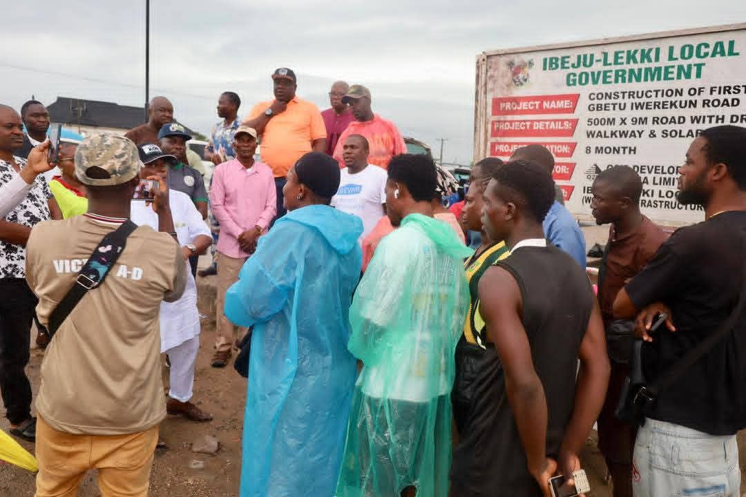 HON. OLOWA INSPECTS ONGOING AND PROPOSED INFRASTRUCTURAL PROJECTS ACROSS IBEJU-LEKKI