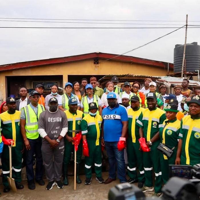 IBEJU-LEKKI MAKES A STATEMENT FOR CLEANER LAGOS AS FIRST LADY, DR. IBIJOKE SANWOOLU, MRS OLUREMI HAMZAT, TOKUN