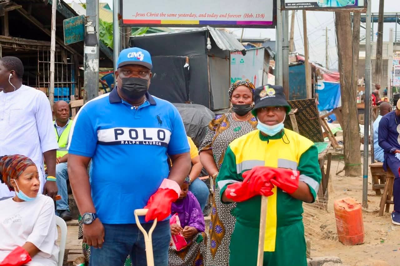 IBEJU-LEKKI MAKES A STATEMENT FOR CLEANER LAGOS AS FIRST LADY, DR. IBIJOKE SANWOOLU, MRS OLUREMI HAMZAT, TOKUN