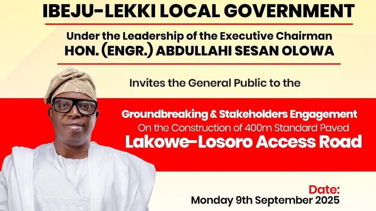 HON. ABDULLAHI SESAN OLOWA FLAGS OFF CONSTRUCTION OF 400M LAKOWE–LOSORO LINK ROAD