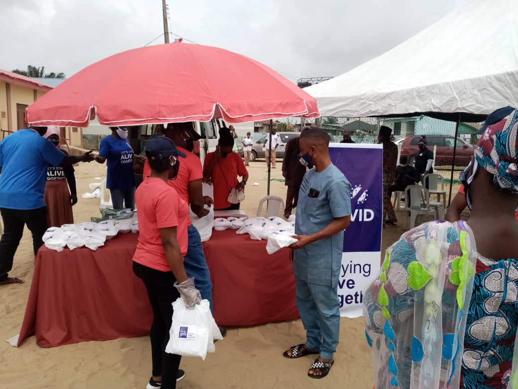 Ibeju-Lekki Local Government Community Received Food Relief Packages From CA/ COVID.