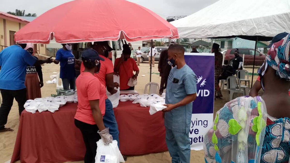 Ibeju-Lekki Local Government Community Received Food Relief Packages From CA/ COVID.
