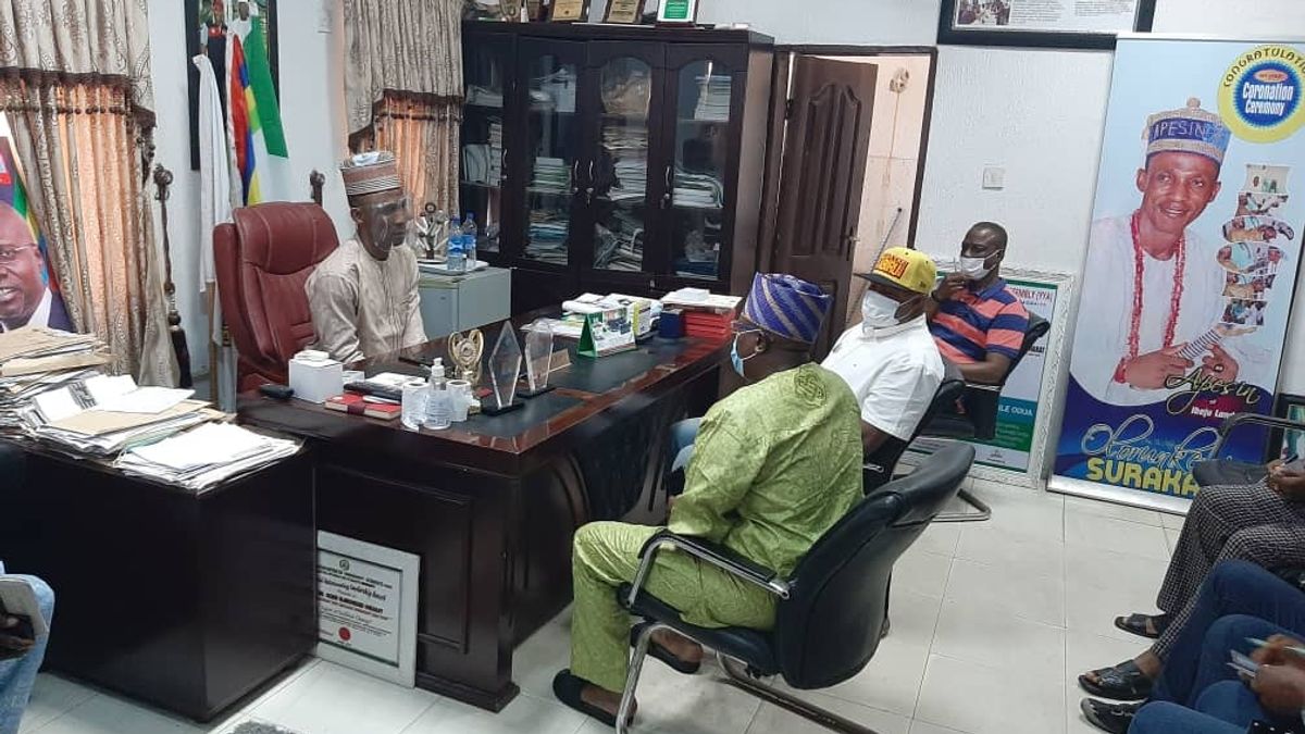 Visitation of Hon. Commissioner for Local Governments and Community Affairs in Lagos State, Dr. Wale Ahmed