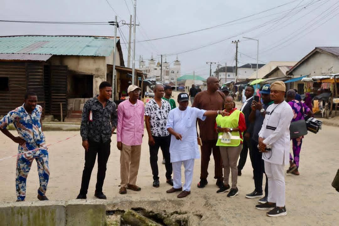 HON. OLOWA INSPECTS ONGOING AND PROPOSED INFRASTRUCTURAL PROJECTS ACROSS IBEJU-LEKKI