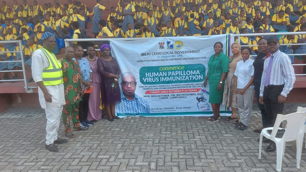 IBEJU-LEKKI LG. FLAGS OFF, STARTS ADMINISTRATION OF THE HUMAN PAPILLOMA VIRUS (HPV) IMMUNIZATION