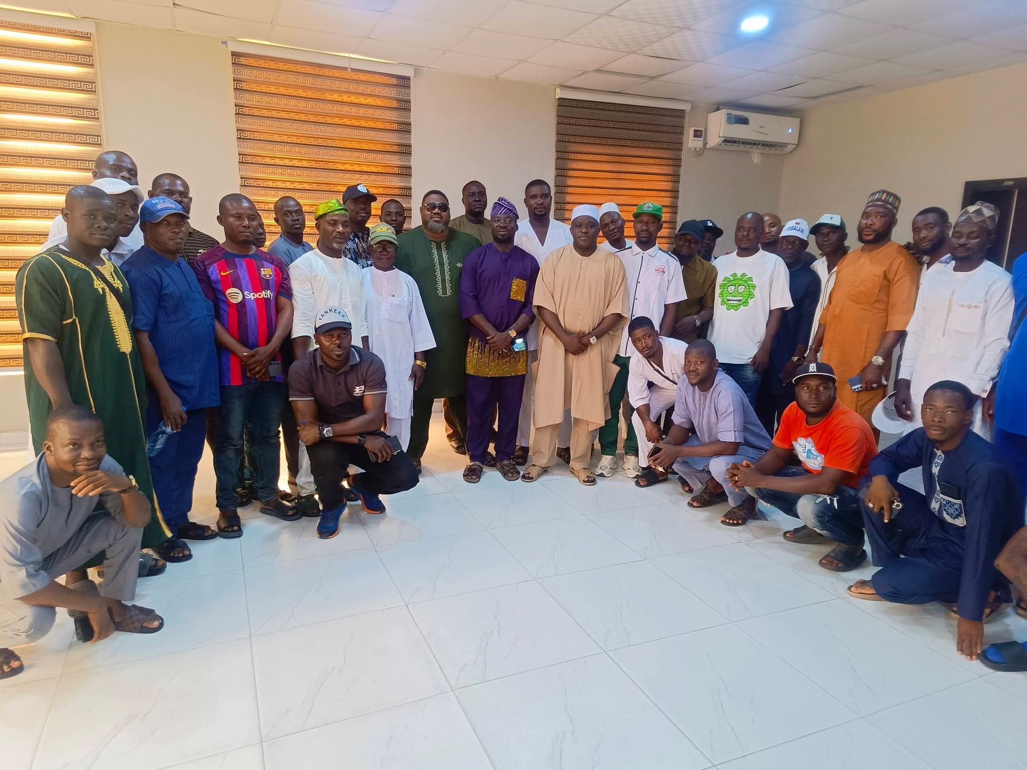 HON. OLOWA STEPS UP SECURITY MEASURES; MEETS WITH TRICYCLE, MOTORCYCLE, AND NURTW UNIT CHAIRMEN IN IBEJU-LEKKI