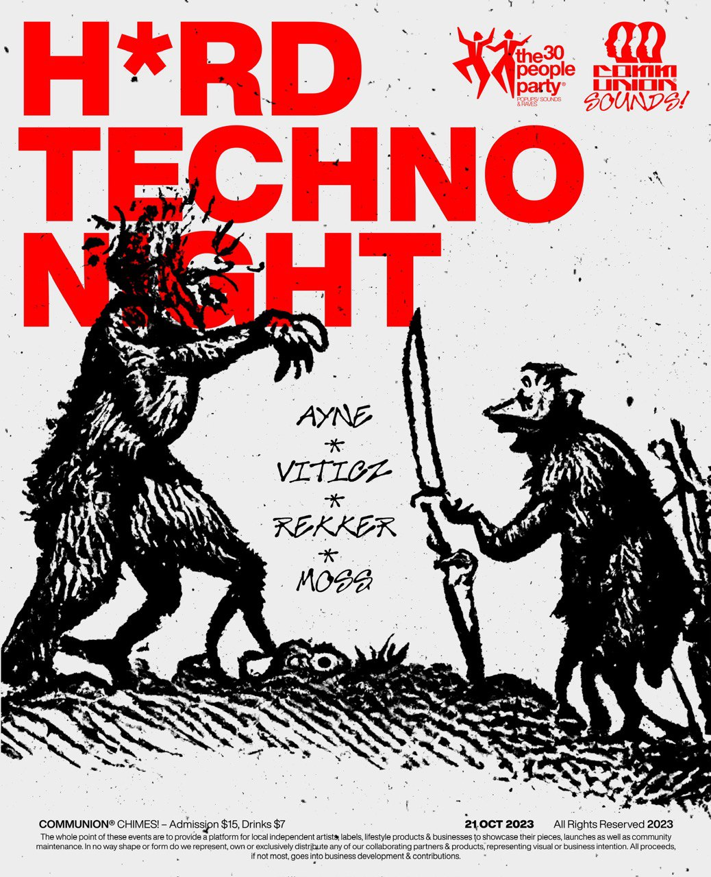 THE 30 PEOPLE PARTY'S H*RD TECHNO NIGHT