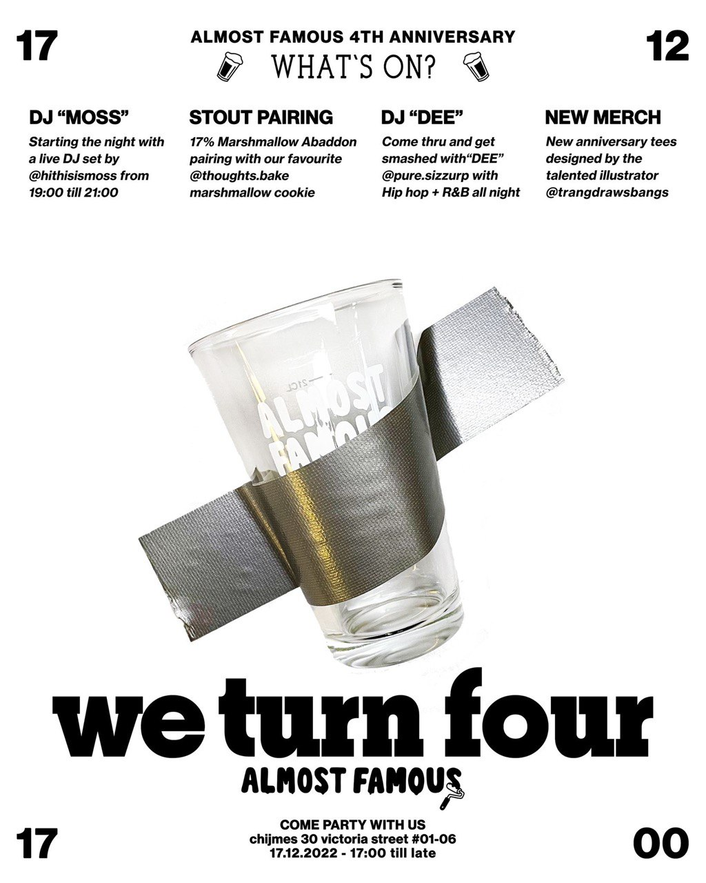 ALMOST FAMOUS 4TH ANNIVERSARY