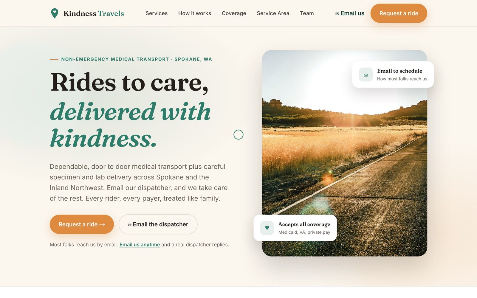 Kindness Travels — homepage