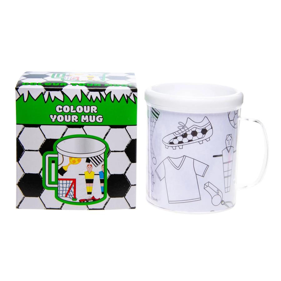Kleur je eigen beker Voetbal 250ml