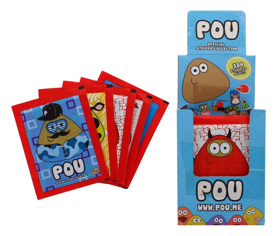50PK POU-STICKERS  DISPLAY BOX