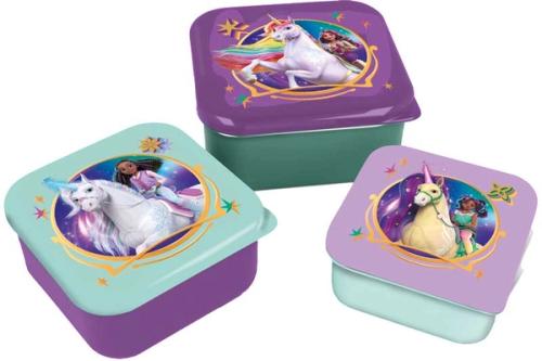UNICORN SNACK BOXES SET 3PCS