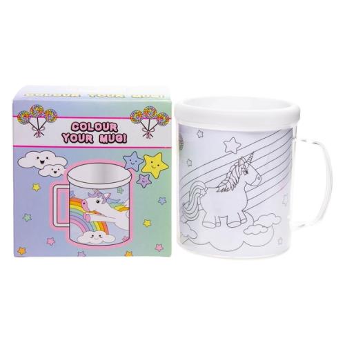 Kleur je eigen beker Eenhoorn 250ml