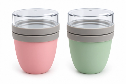 Yogurt beker to go 2 ass. 500ml + 200ml