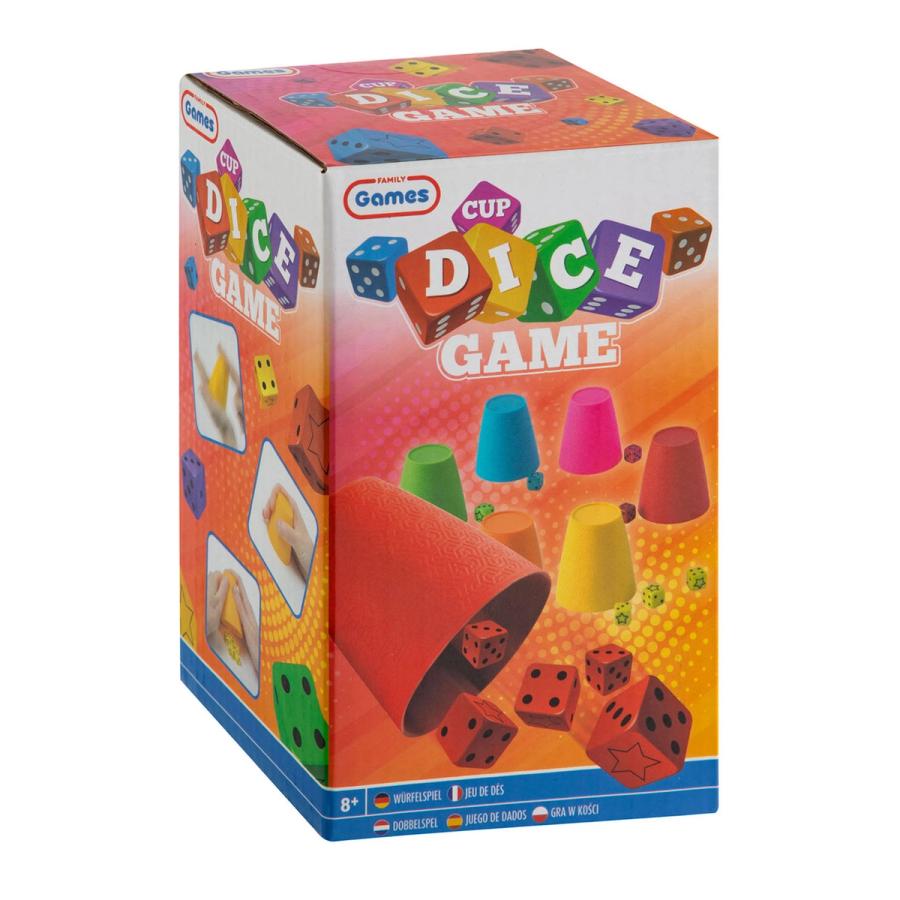 Cup Dice Game, 6 cups & 30 Dice