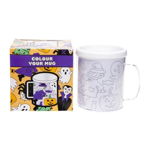 Kleur je eigen beker Halloween 250ml