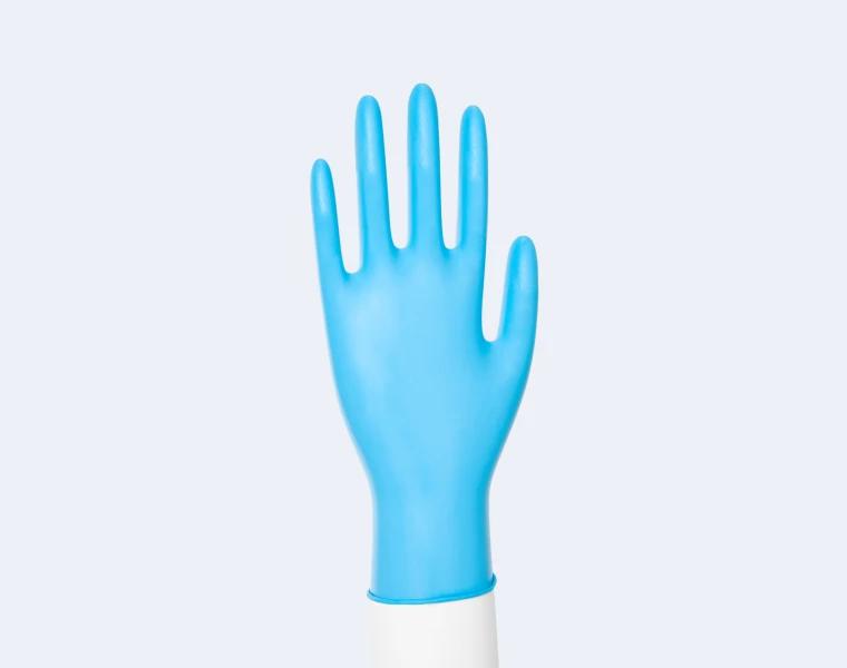 Blue Synmax® Vinyl Exam Gloves