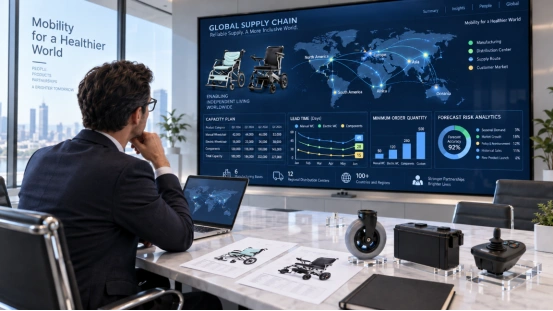 Wheelchair manufacturer supply chain management and production capability evaluation