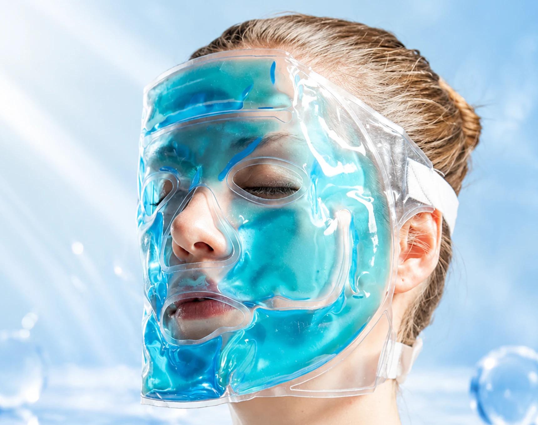 Masque facial en perles de gel pour spa froid et chaud
