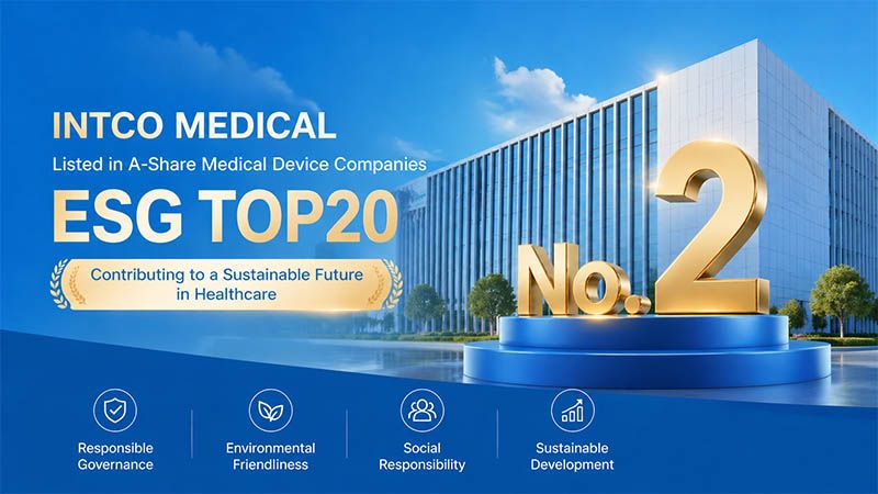 INTCO Medical تحتل المرتبة الثانية في قائمة A-Share ESG لأفضل 20 شركة في مجال الأجهزة الطبية