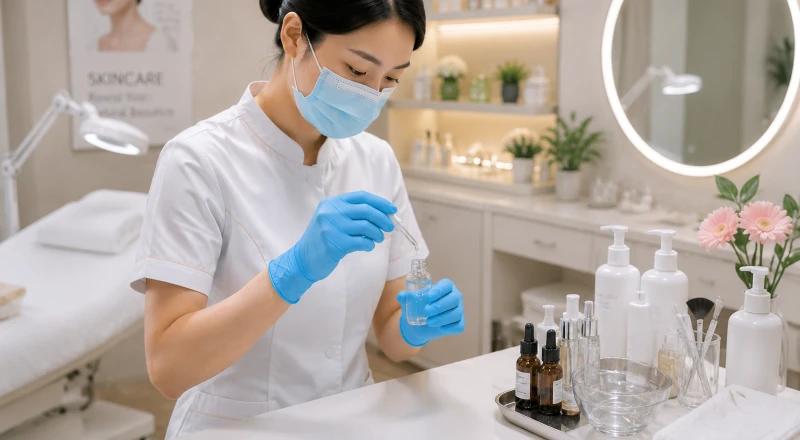 Guantes de examen de nitrilo para salón de belleza
