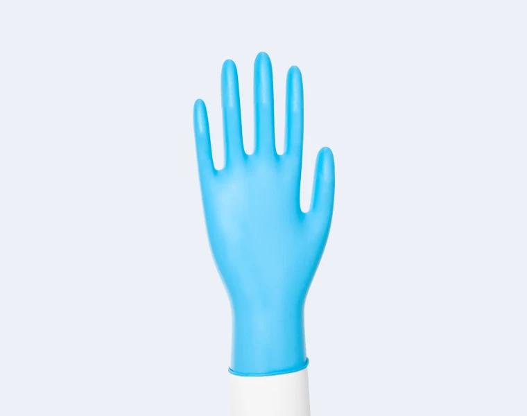Blue Disposable Nitrile Exam Gloves