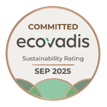ميدالية تصنيف الاستدامة الملتزم بها من EcoVadis، سبتمبر 2025