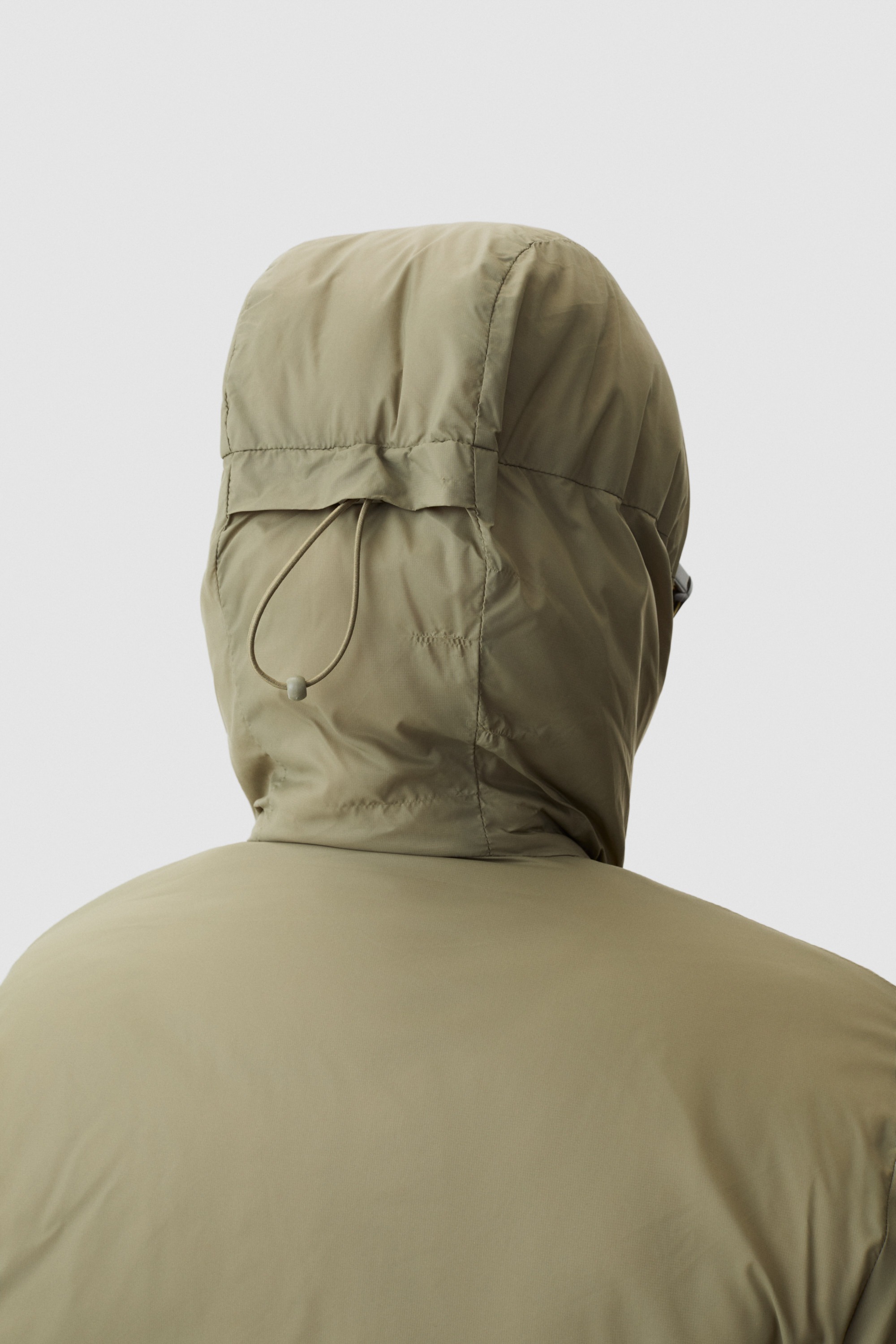 Model wearing Yama Kinetic Trek Jacket Moss Green