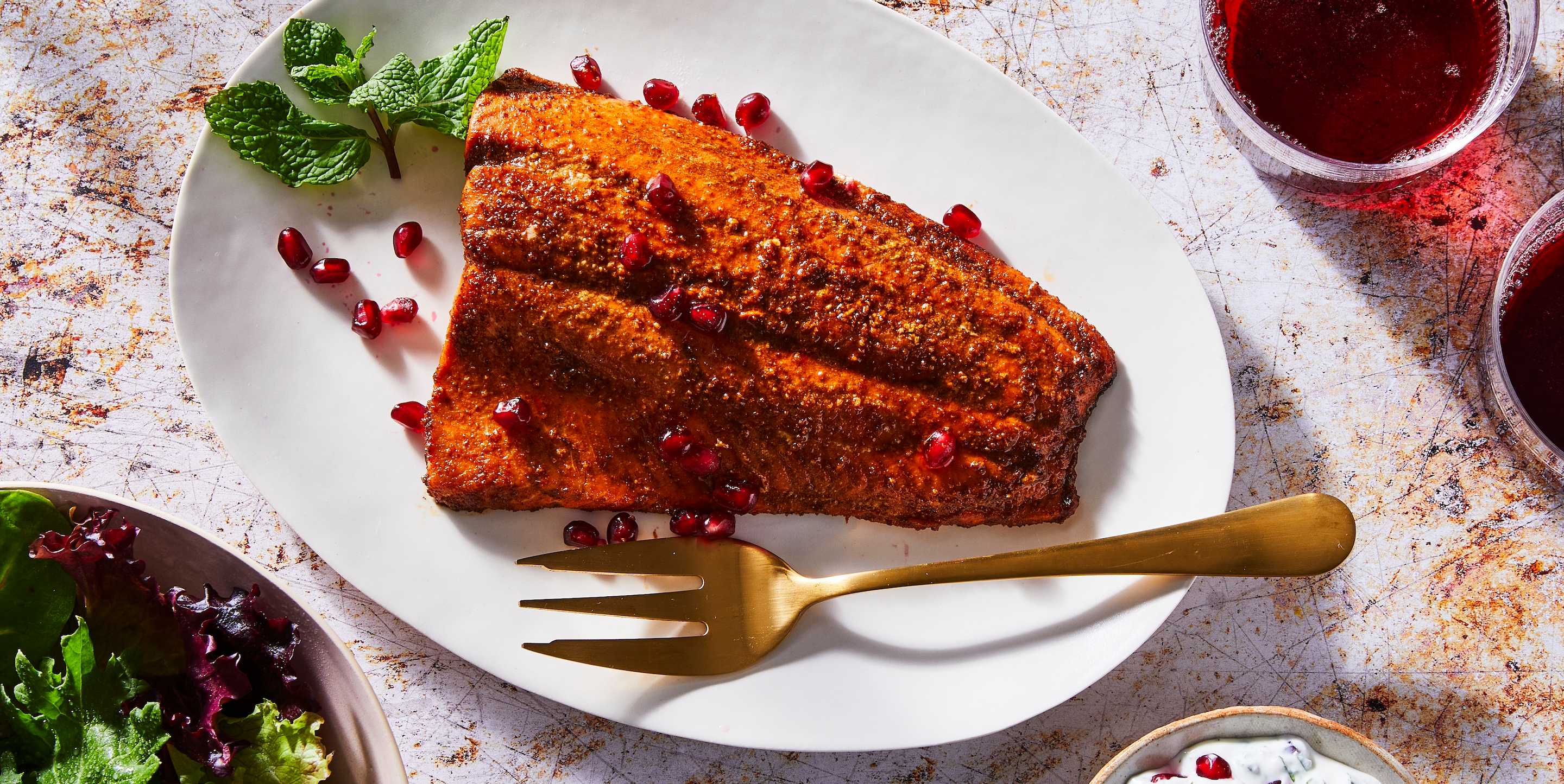 Harissa Spice-Rubbed Salmon