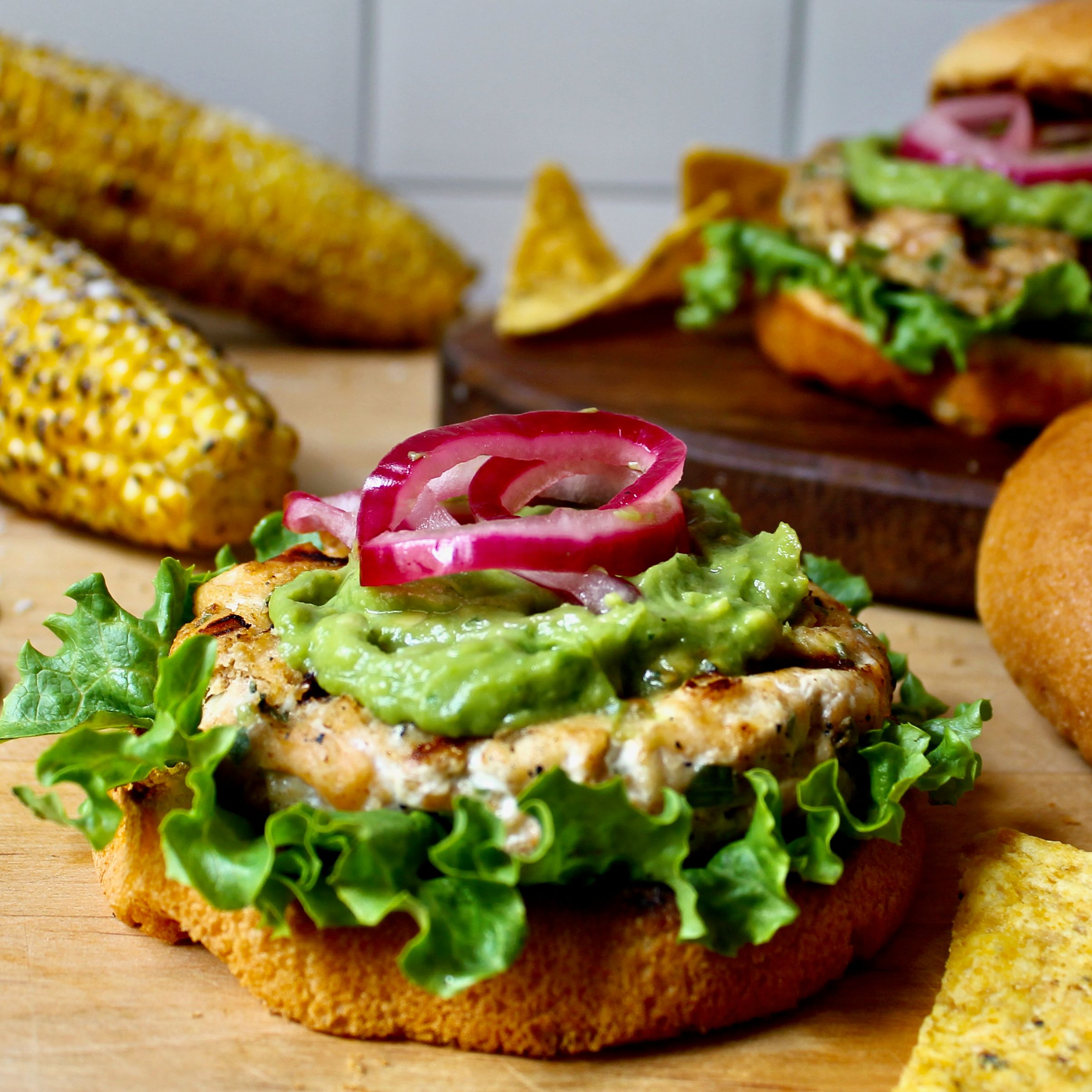 TexMex Chipotle Salmon Burgers Recipe