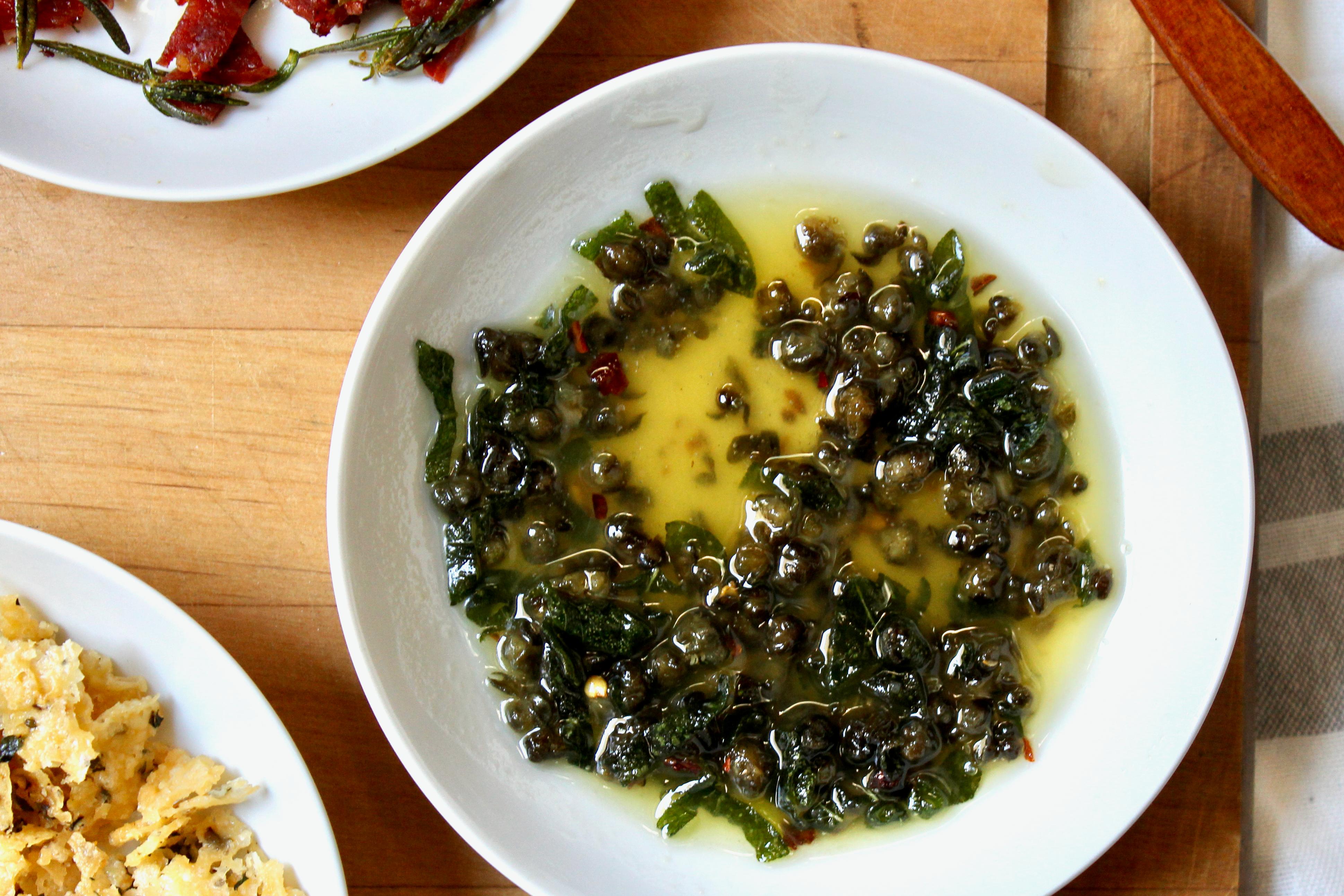 Fried Caper and Sage Butter Sauce