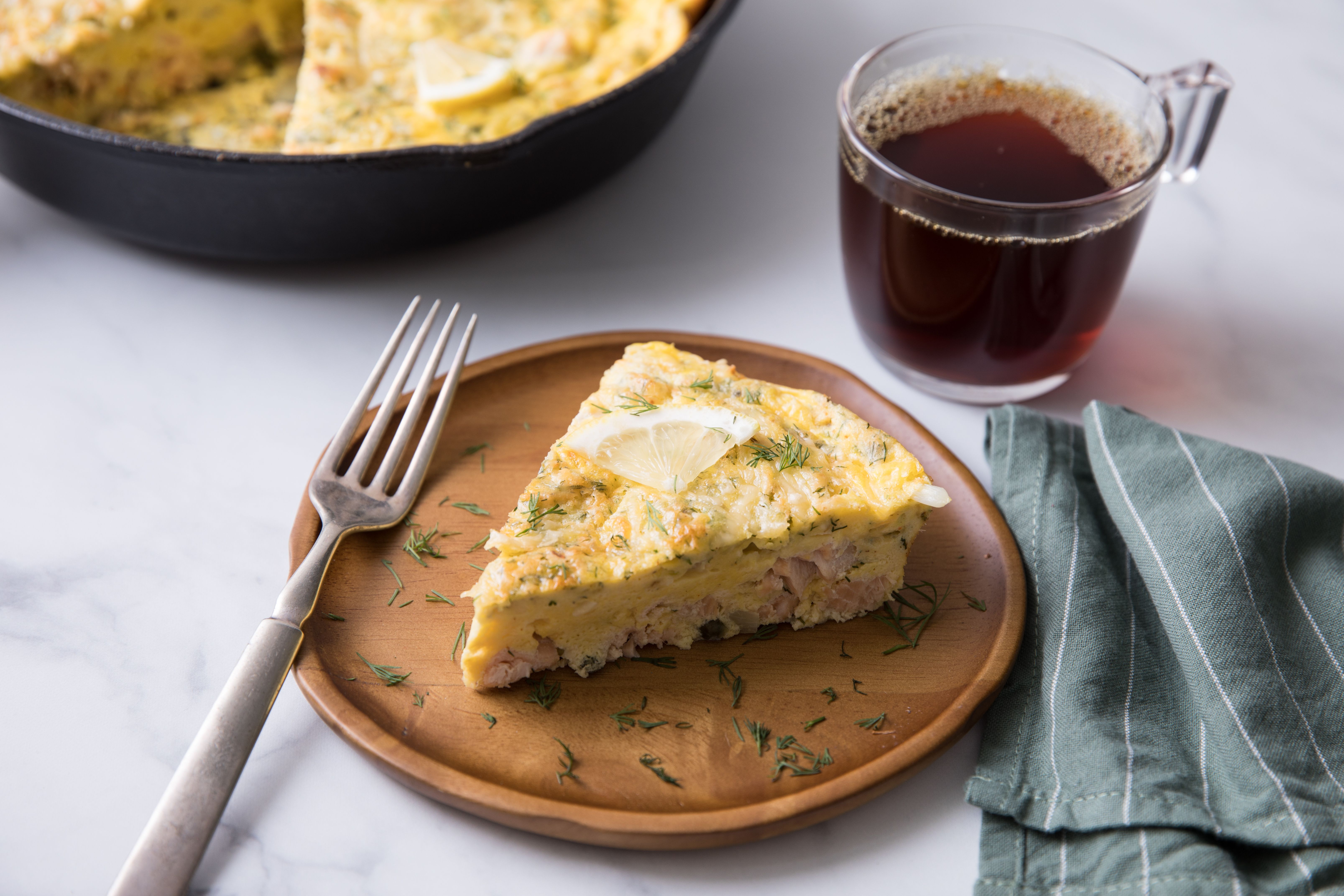 Sheri’s Breakfast Salmon & Caper Frittata
