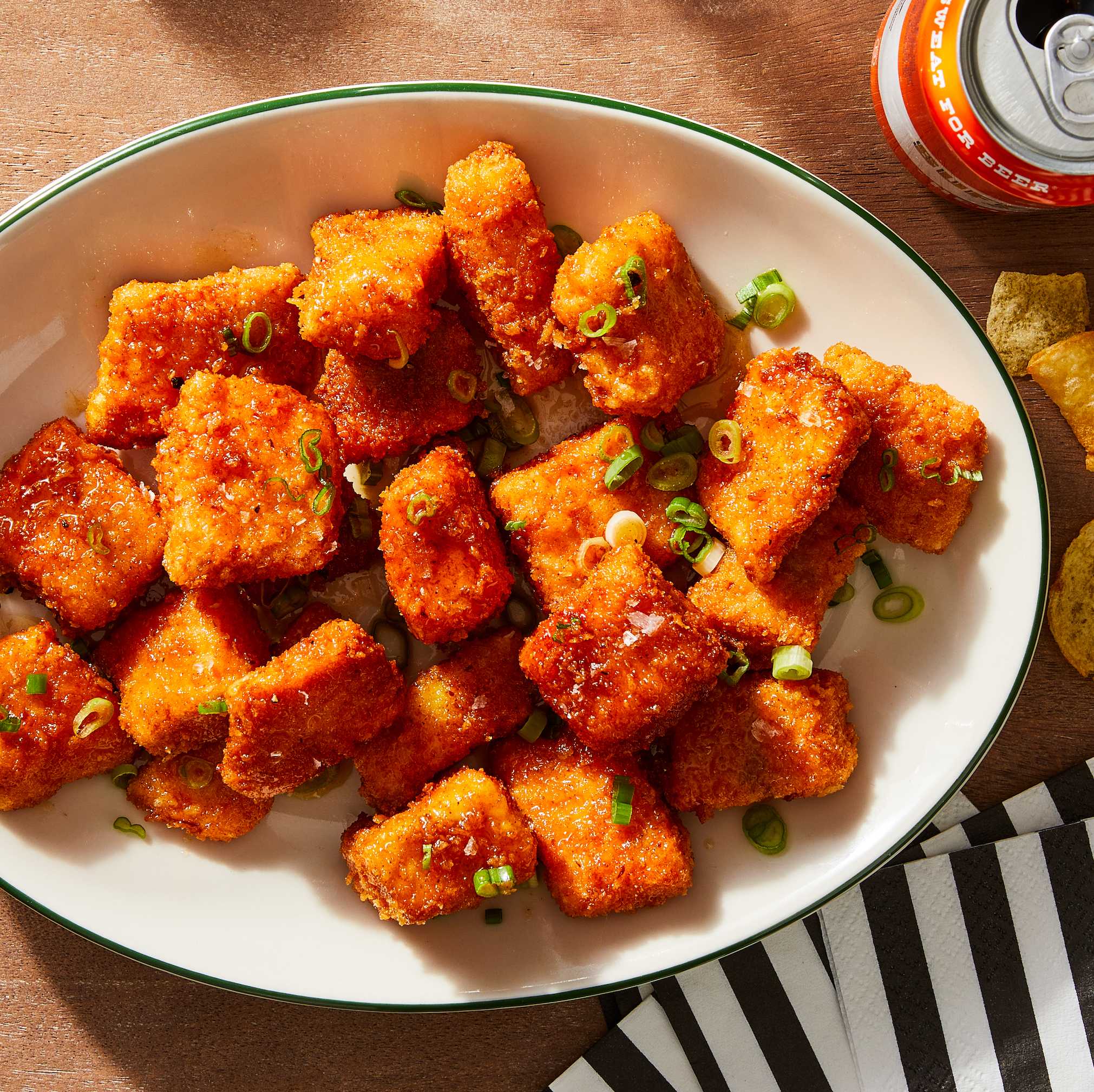 Hot Honey Salmon Bites