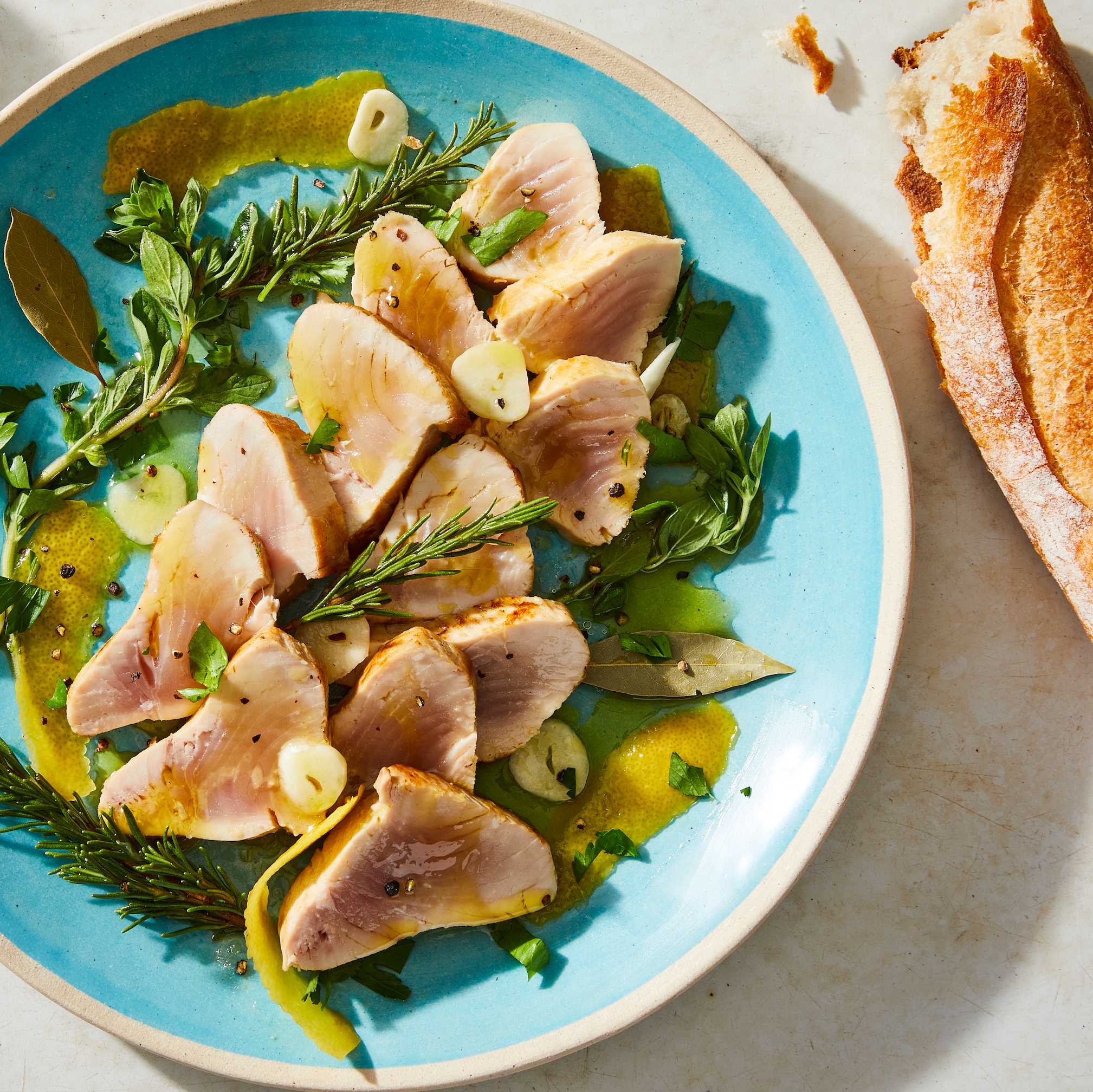 Seared Tuna with Salmoriglio