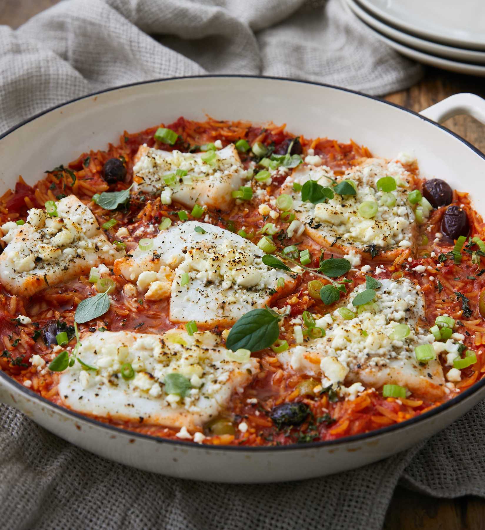 one pan greek cod