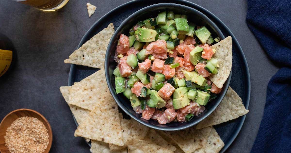 GingerSesame Salmon Ceviche