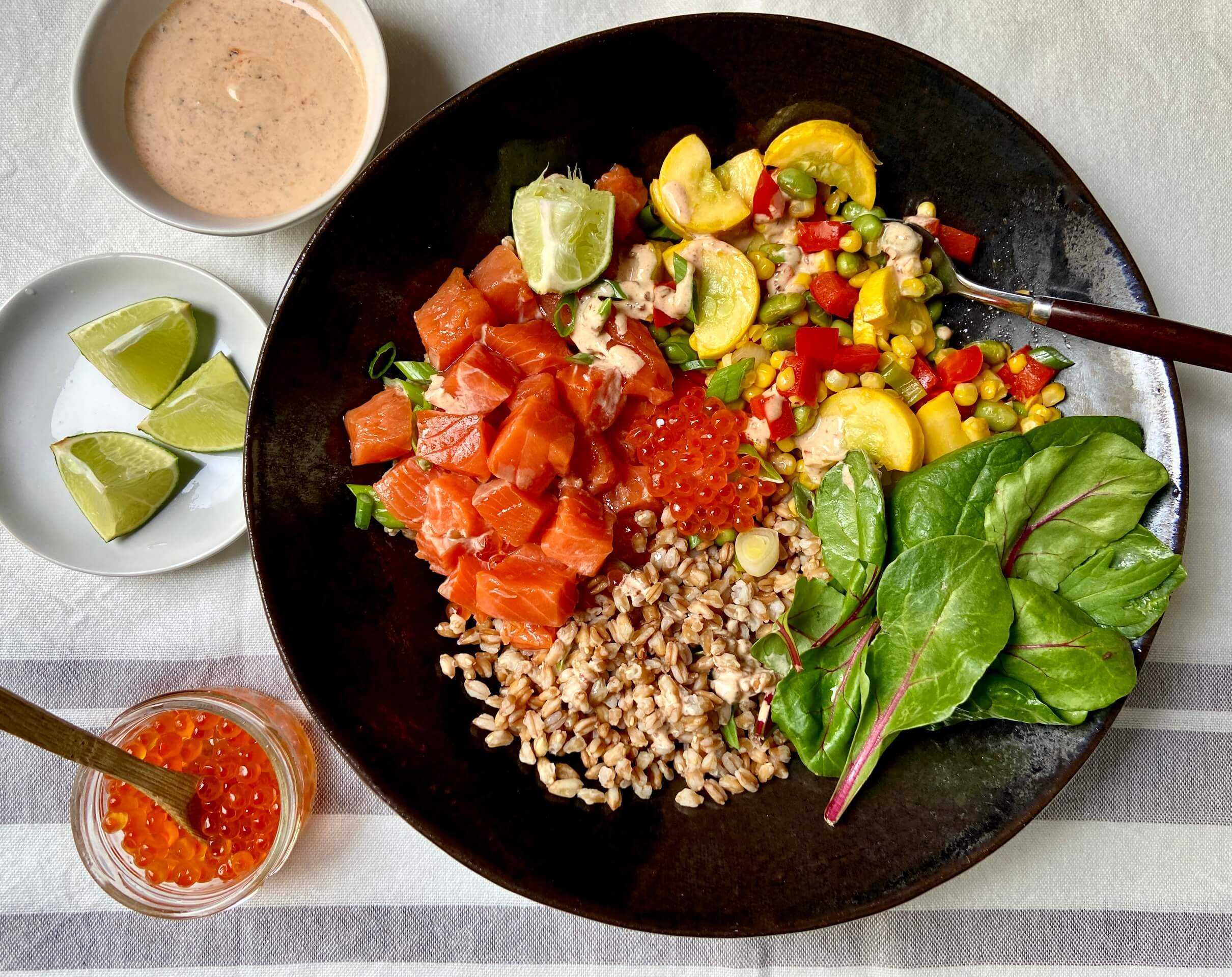 Premium Salmon Subscription - Summer Salmon Poke Grain Bowl