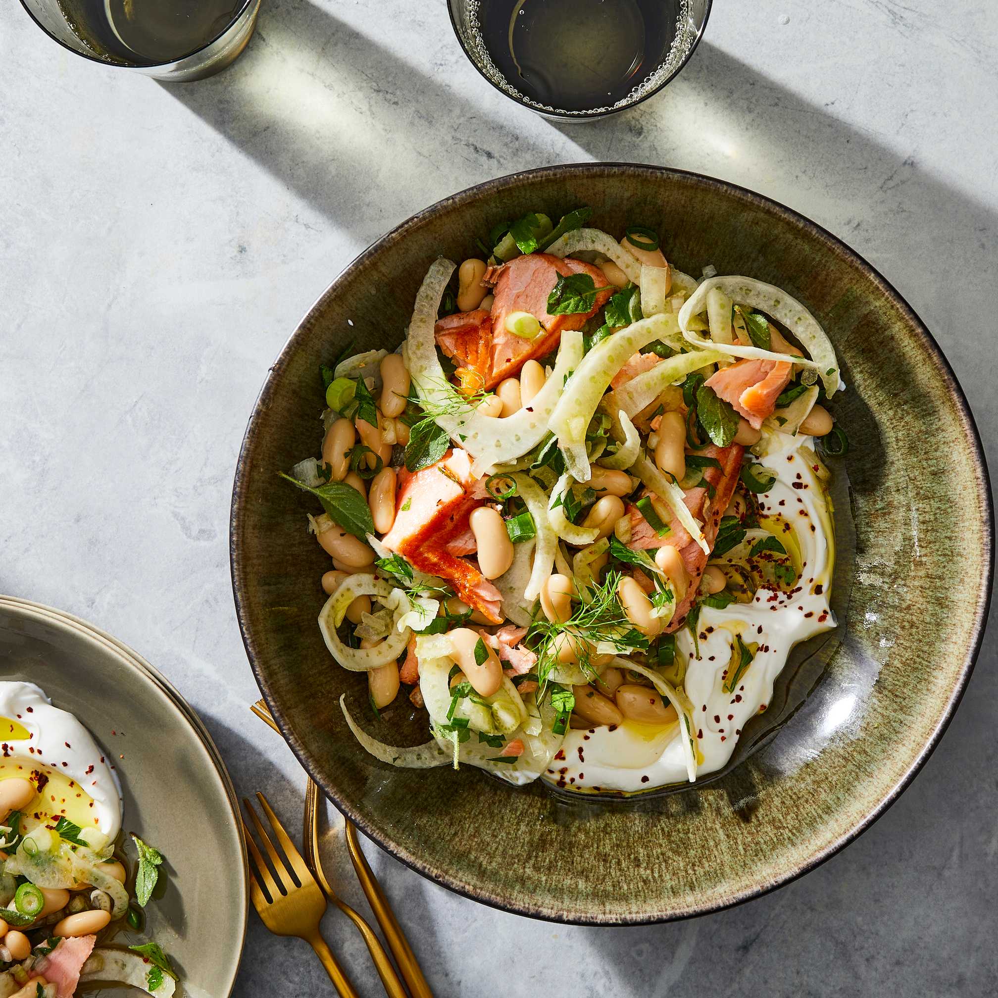 Salmon, White Bean, and Fennel Salad