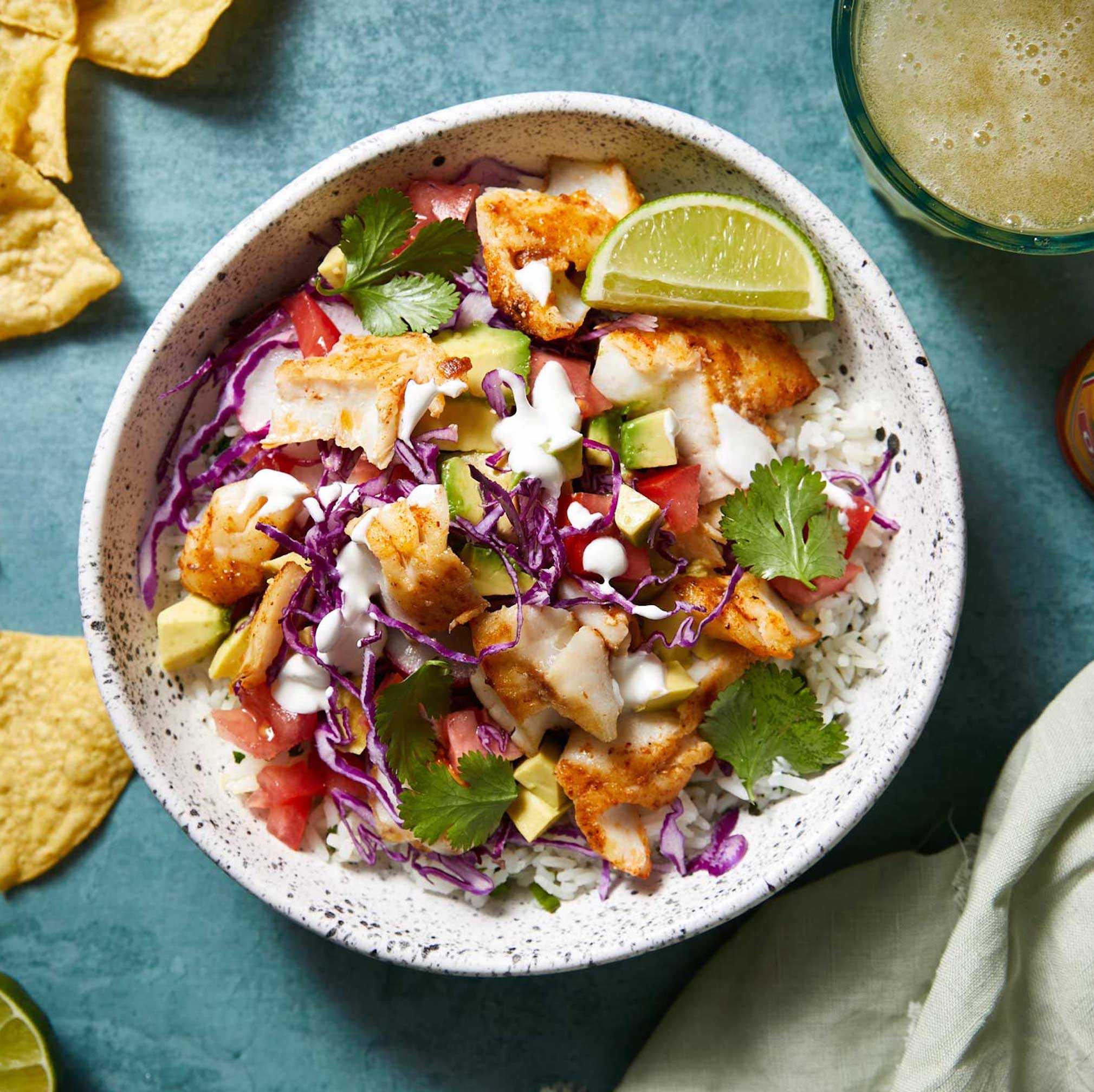 Spicy Fish Taco Bowl