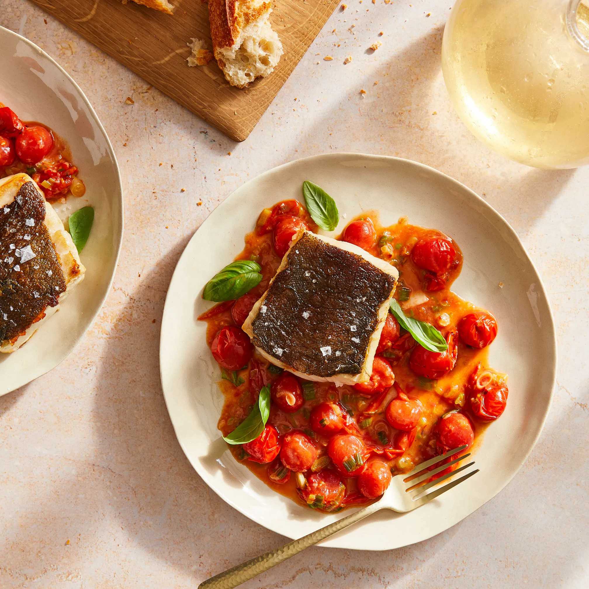 Sablefish with Cherry Tomato Pan Sauce