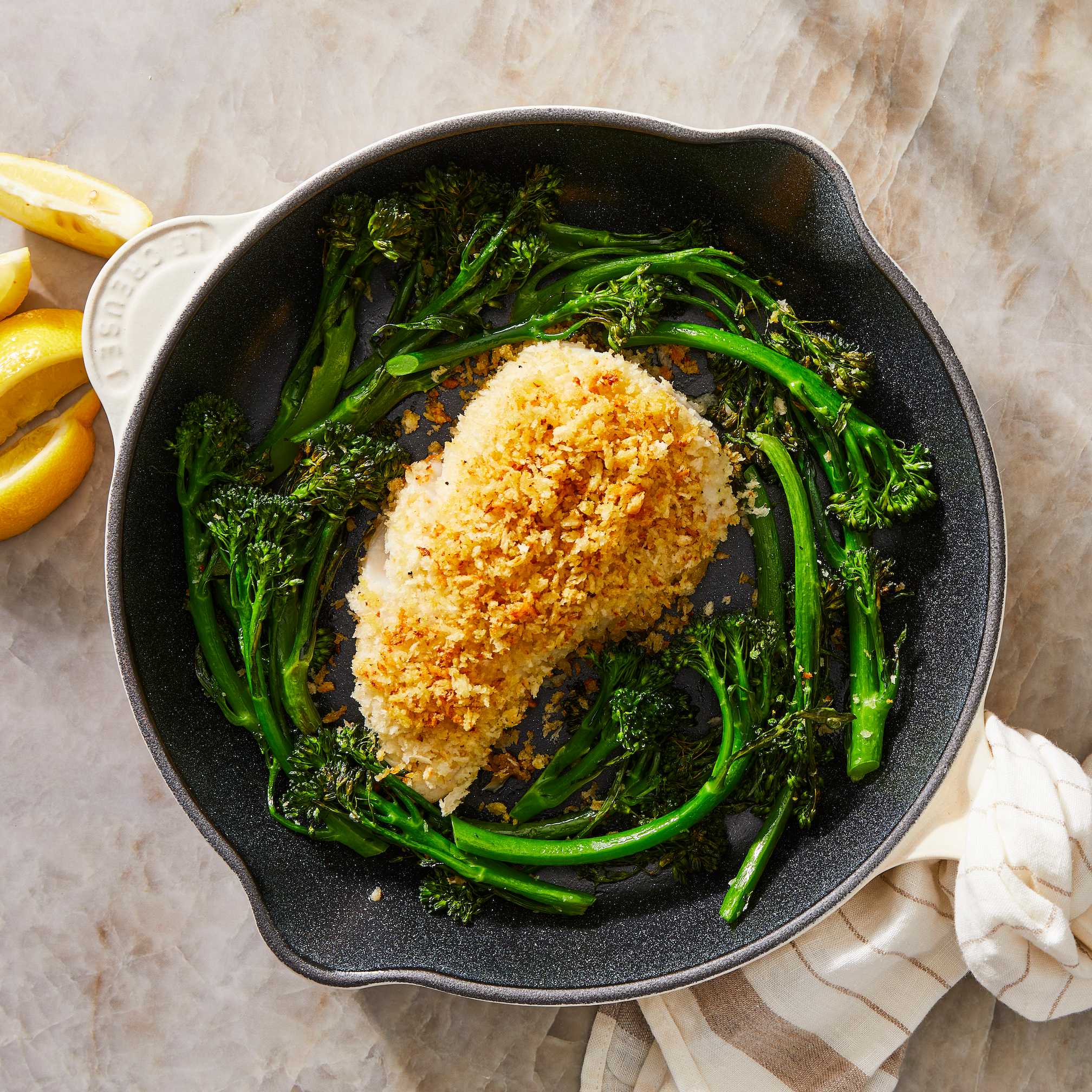 Pan-Roasted Sablefish with Crispy Crumbs