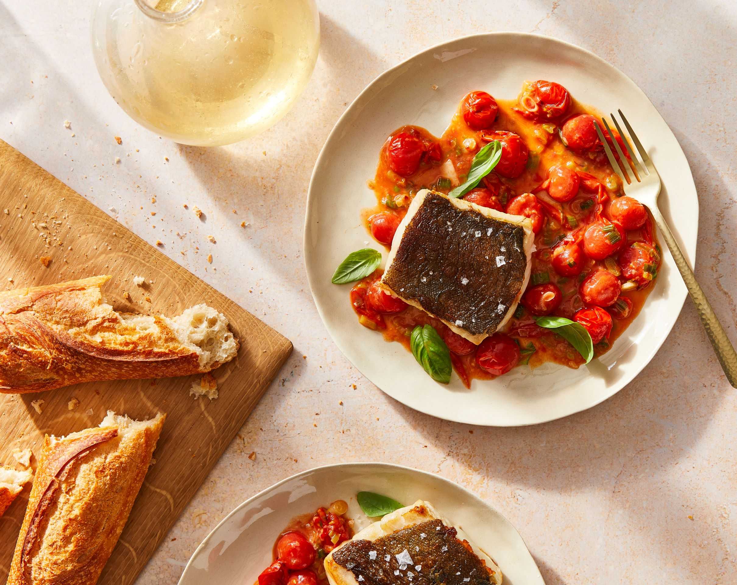 Shellfish-Free Subscription - Crispy Sablefish with Cherry Tomato Pan Sauce