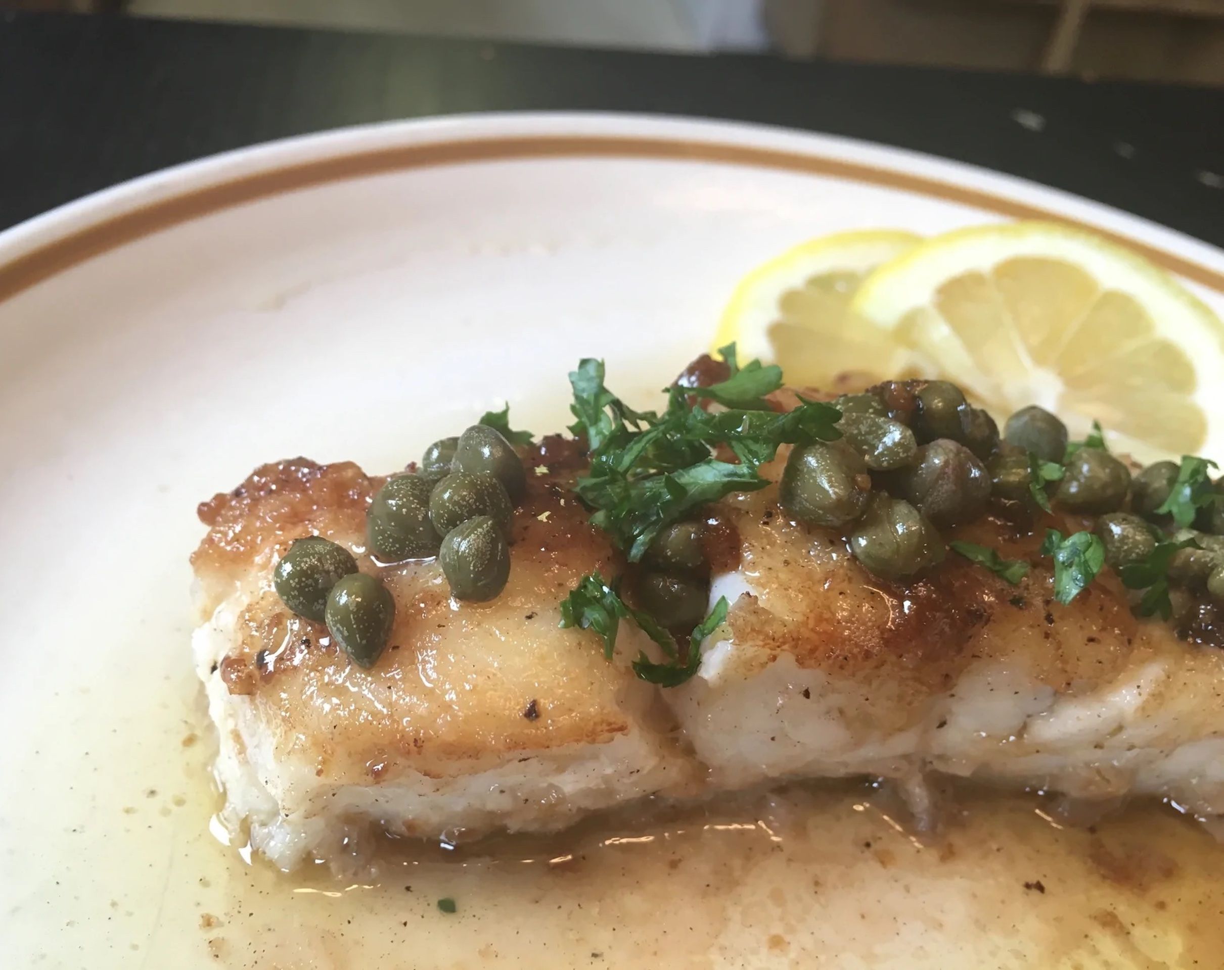 Lingcod with Brown Butter, Honey, and Capers Recipe - Sitka Seafood ...
