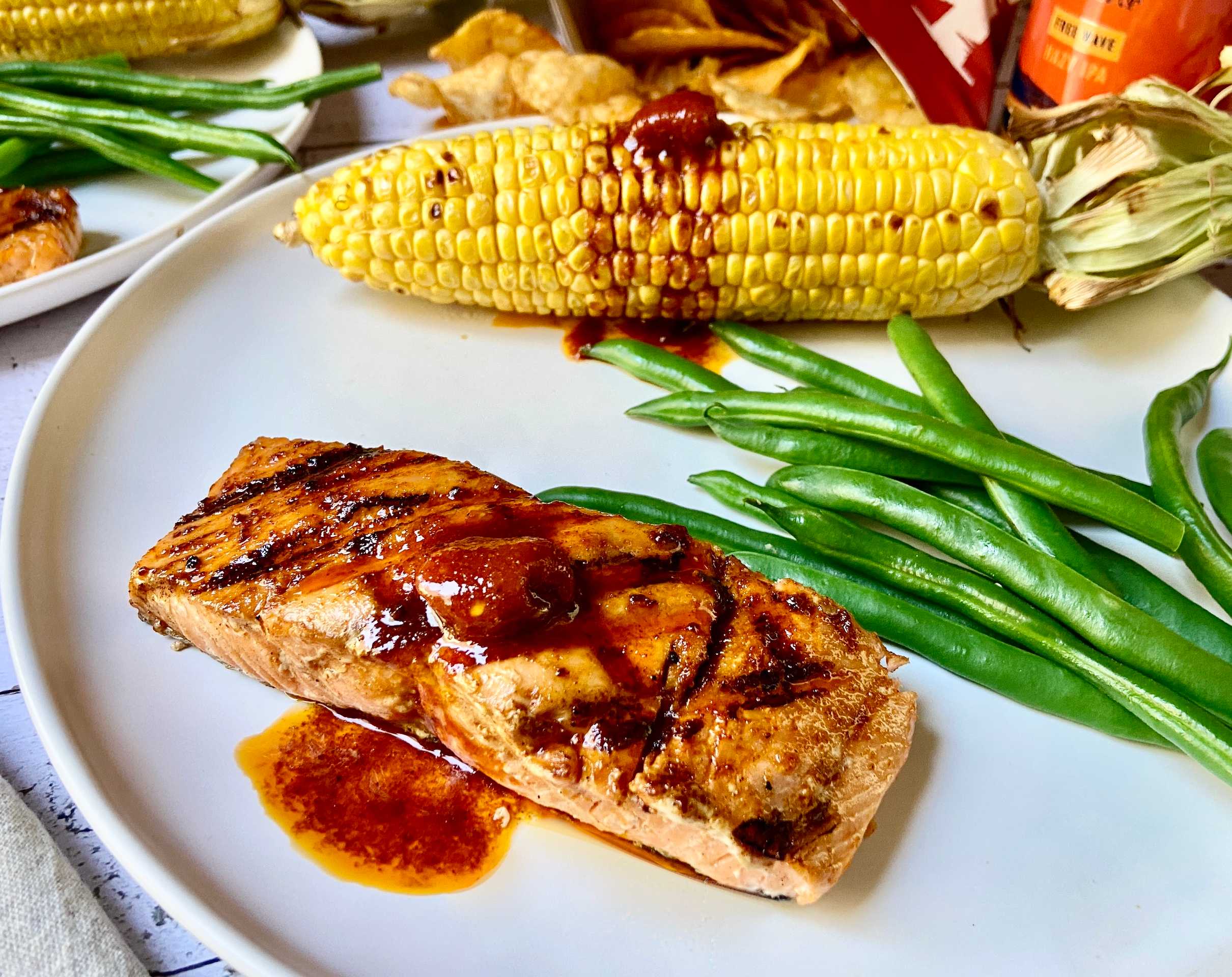Grilled Salmon with BBQ Butter recipe by Grace Parisi
