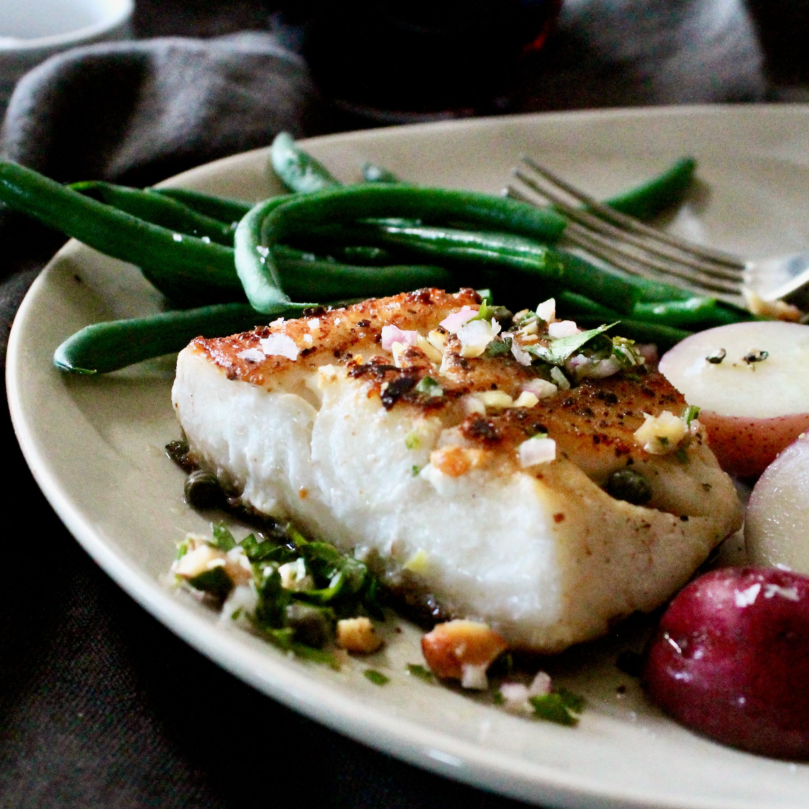 PanSeared Sablefish with Fresh Herb Salsa Recipe