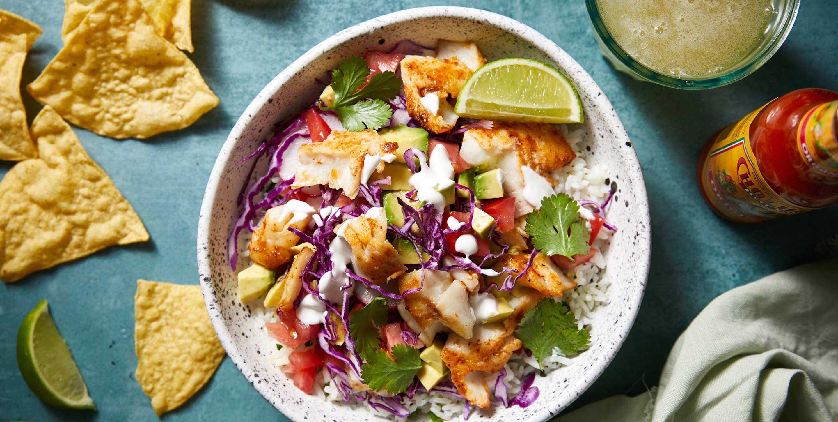 Spicy Fish Taco Bowl