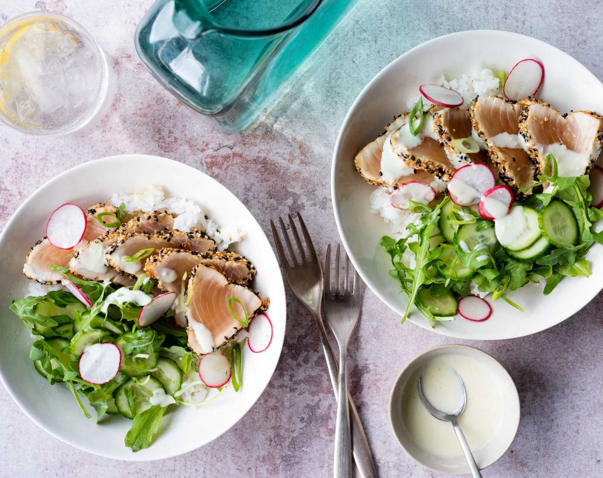 Sesame-crusted Albacore