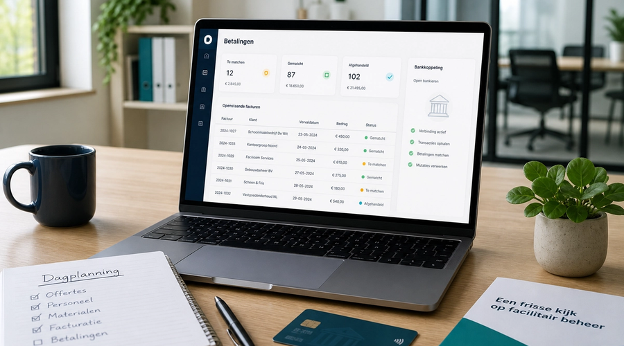 Automatische bankverwerking met Ponto-koppeling in Buttons for Cleaners